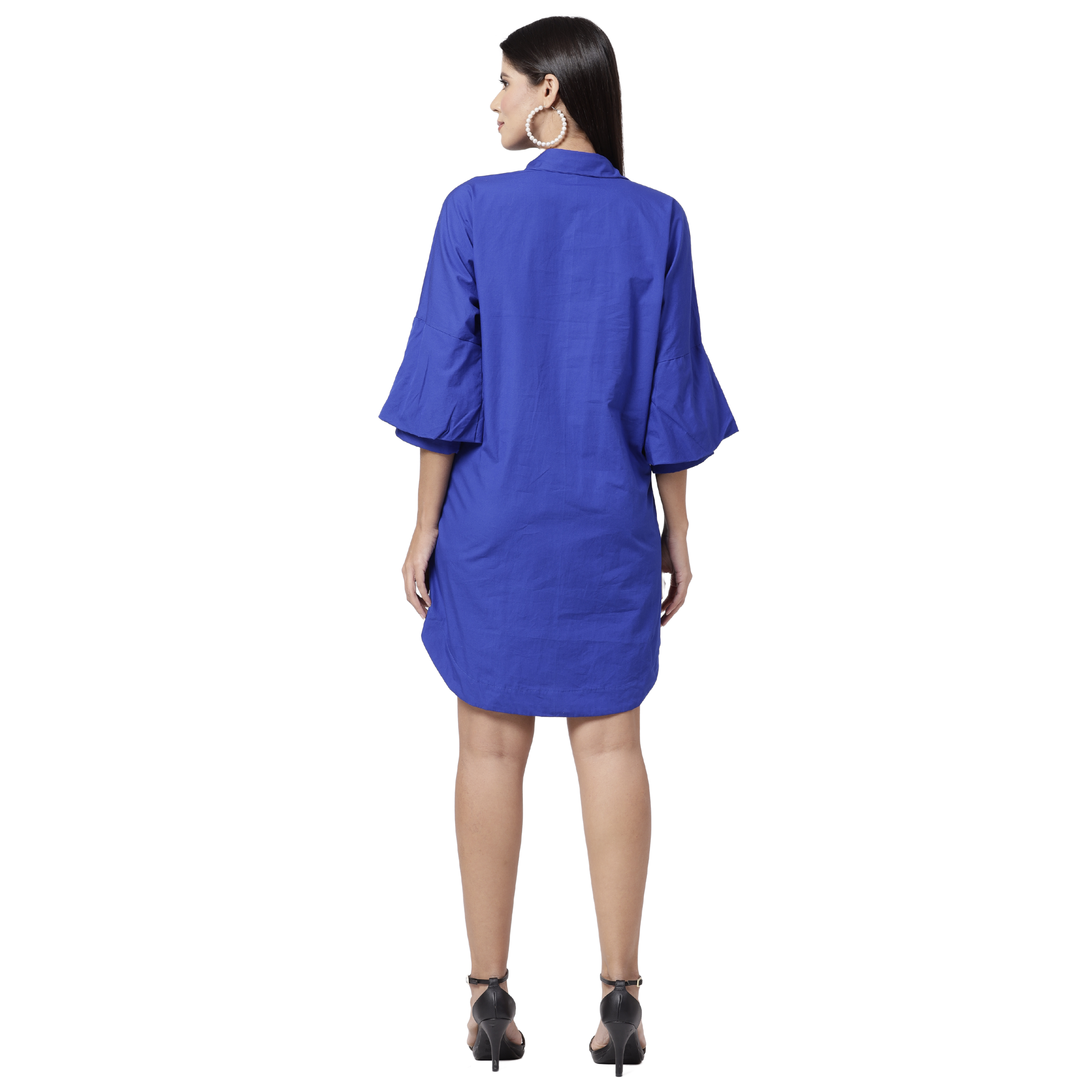 Persia Blue Hibiscus Dress