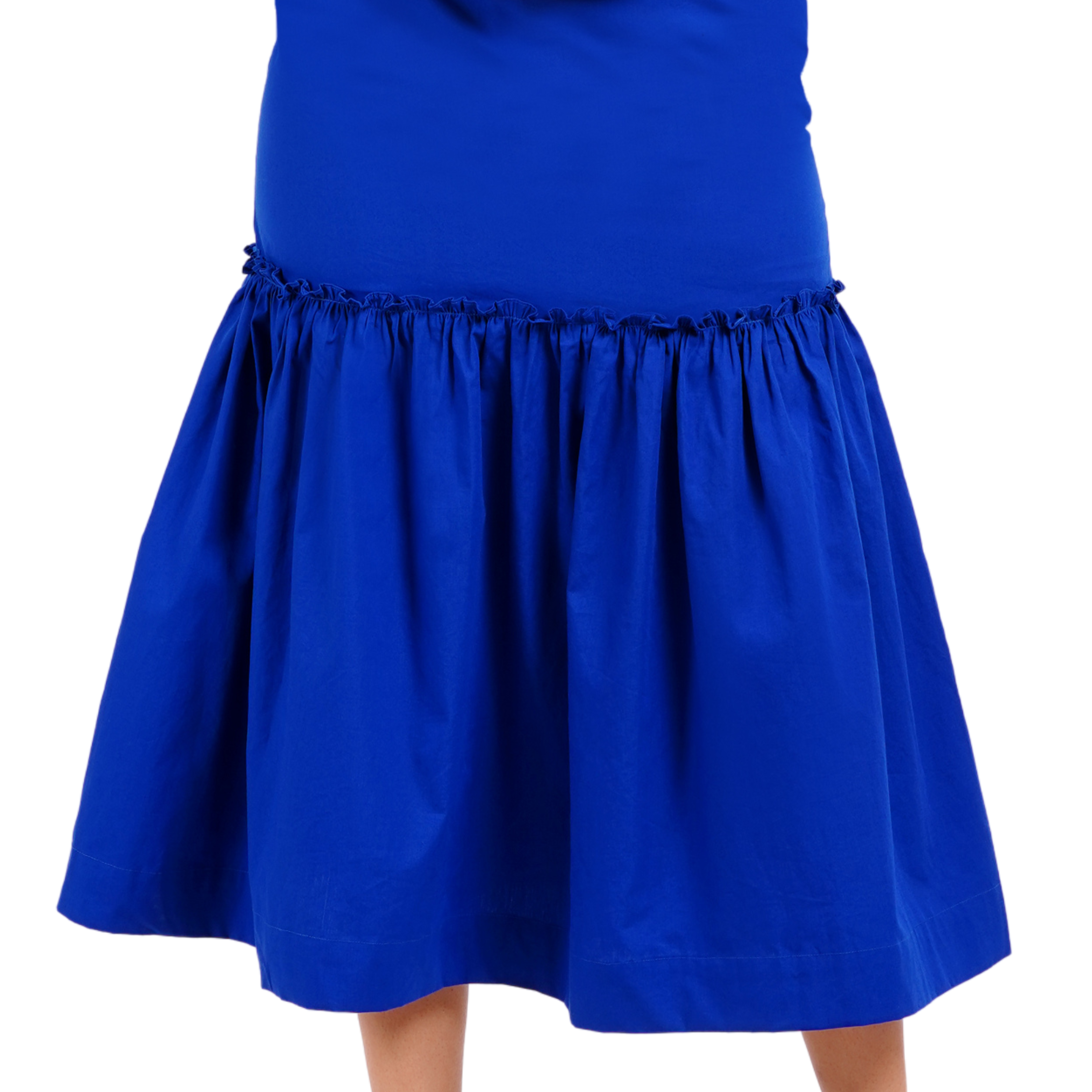 Imperial Blue Poplin Skirt Set