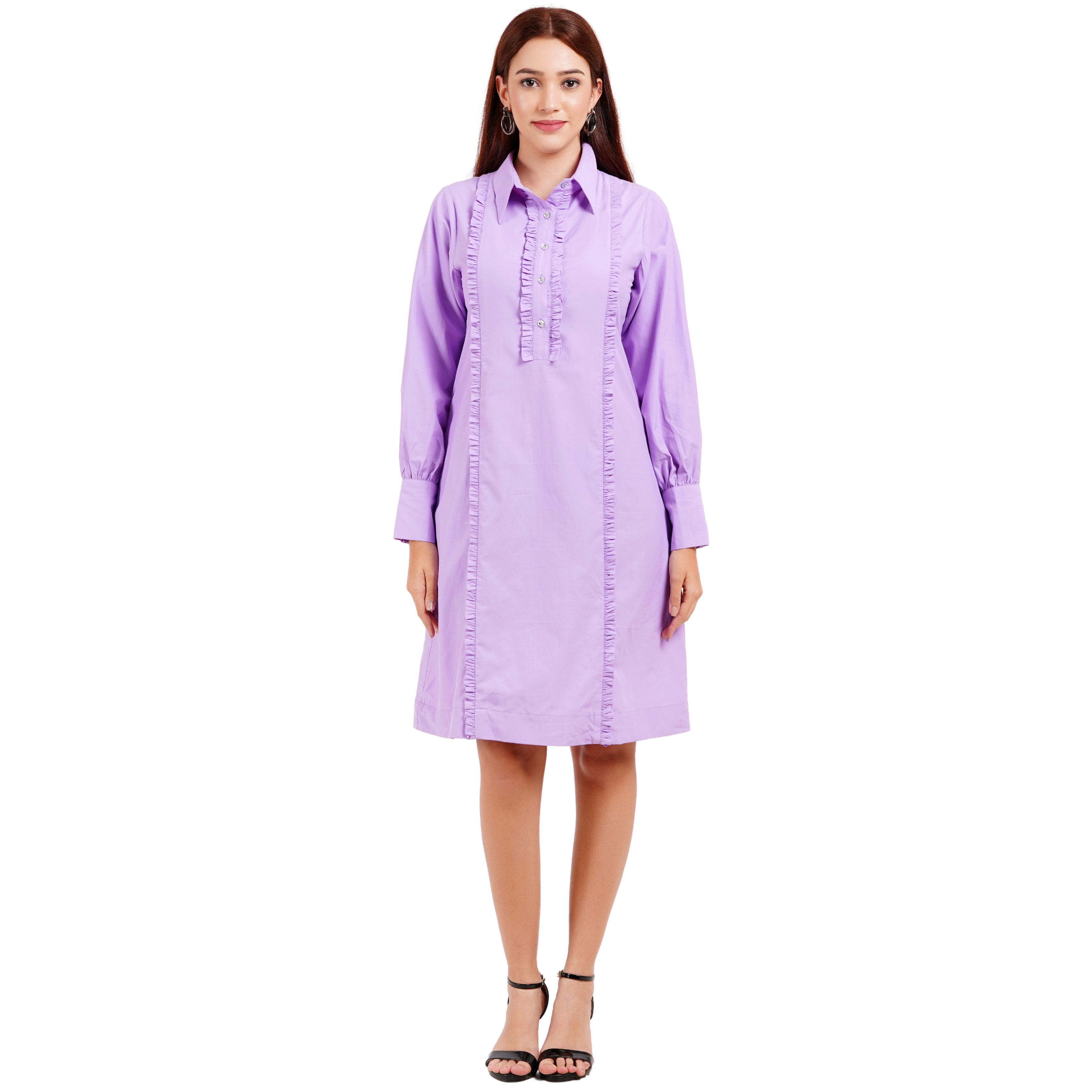 Lavender Poplin Dress