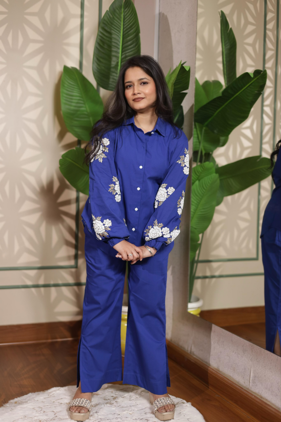 Royal Bloom Sleeve Co-ord Set