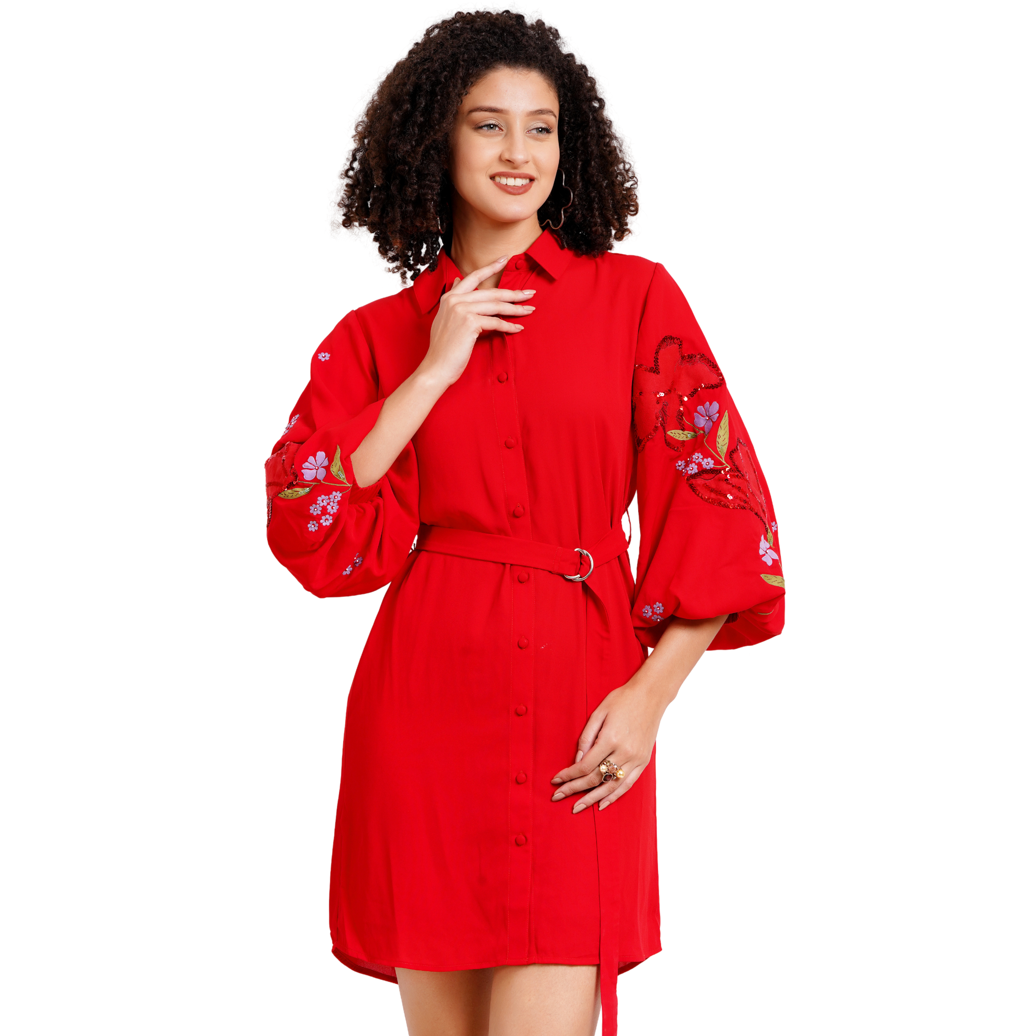 Classic Red Gerogette Dress