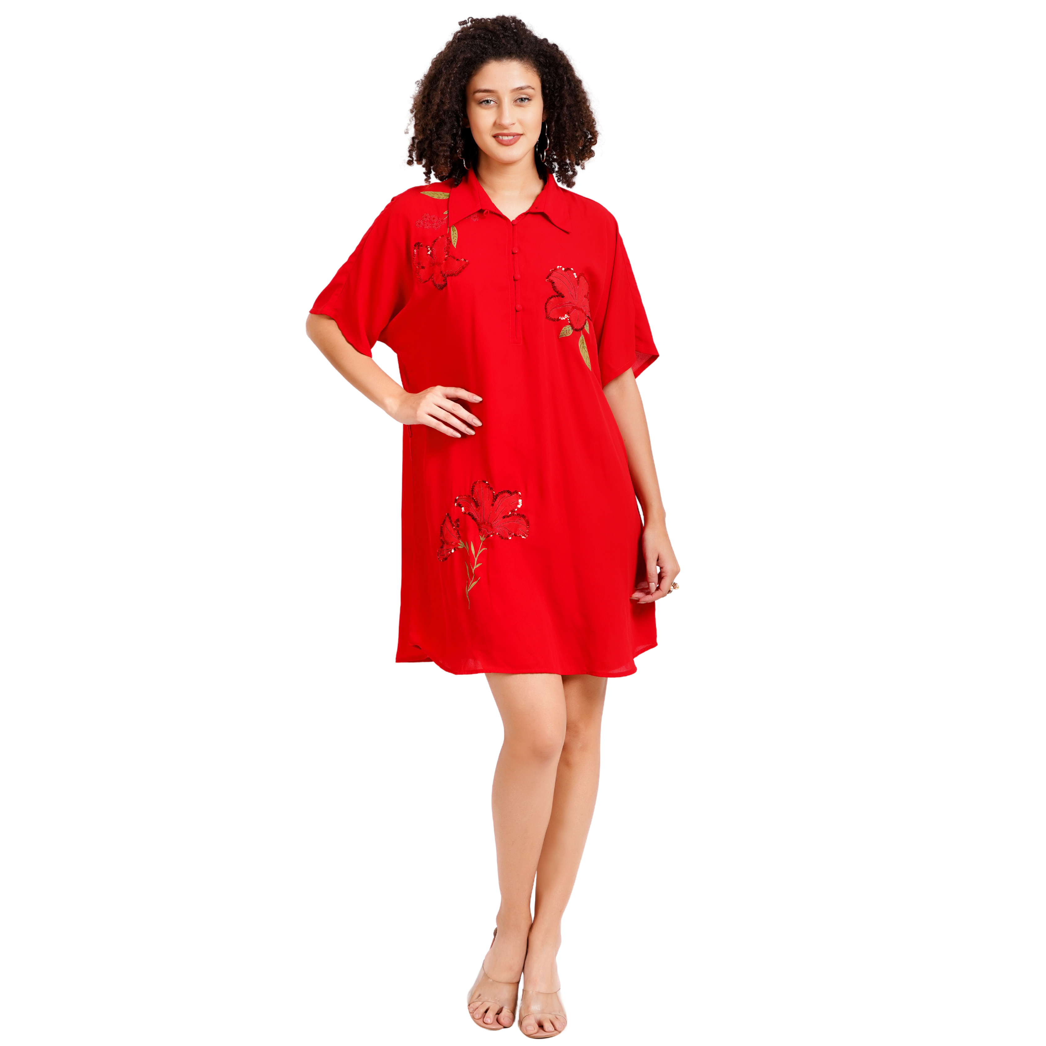 Classic Red Gerogette Dress